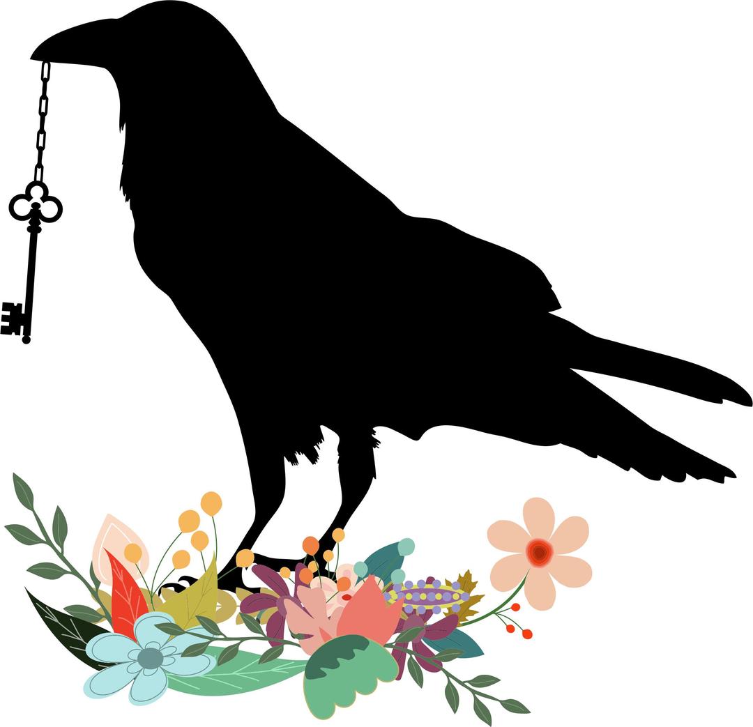 Raven With Key png transparent