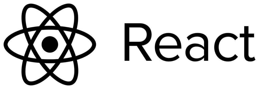 React Logo Text png transparent