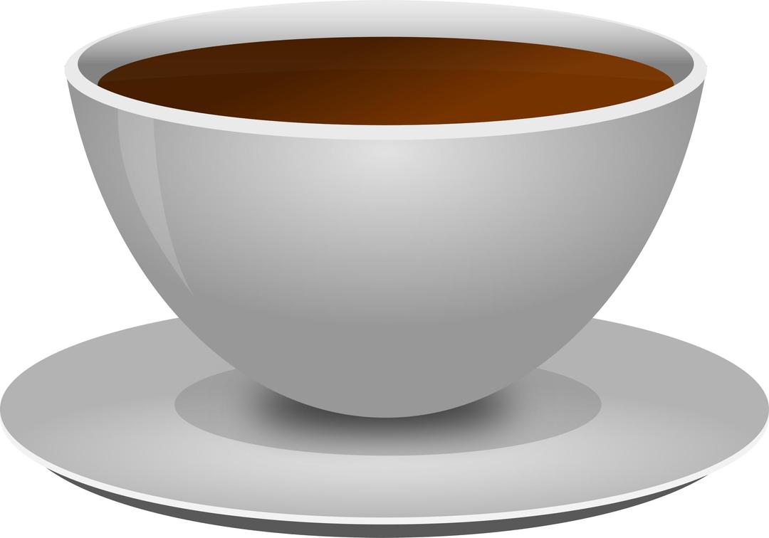 Realistic Coffee cup - Front 3D view png transparent