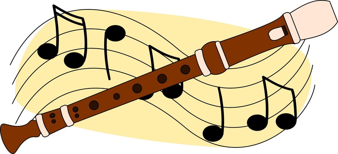 Recorder and music png transparent