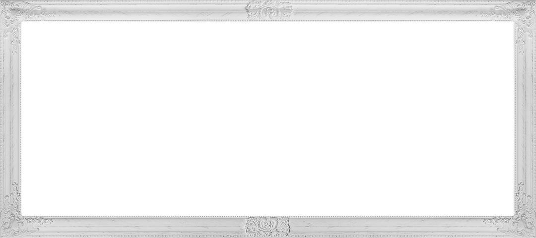Rectangular White Frame png transparent