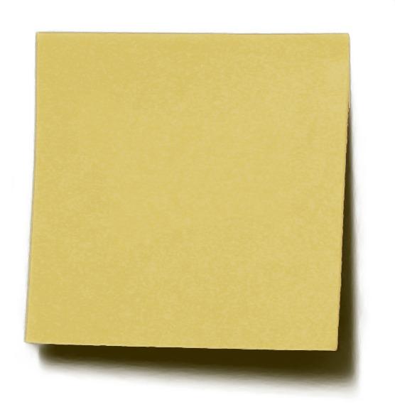 Recycled Paper Sticky Note png transparent