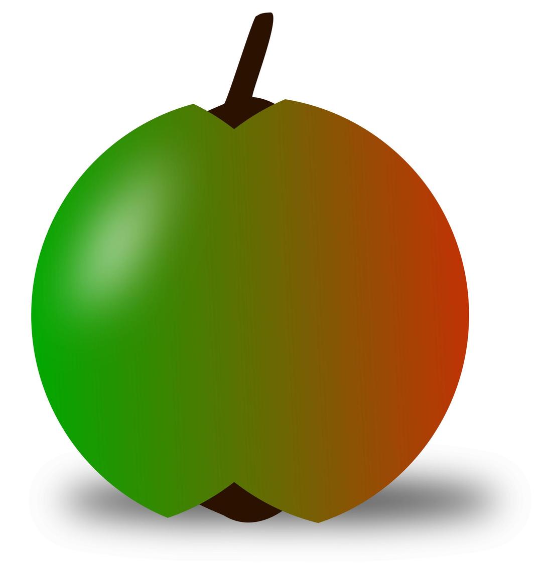 red and green apple png transparent
