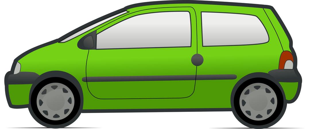 red and green renault twingo 3 png transparent