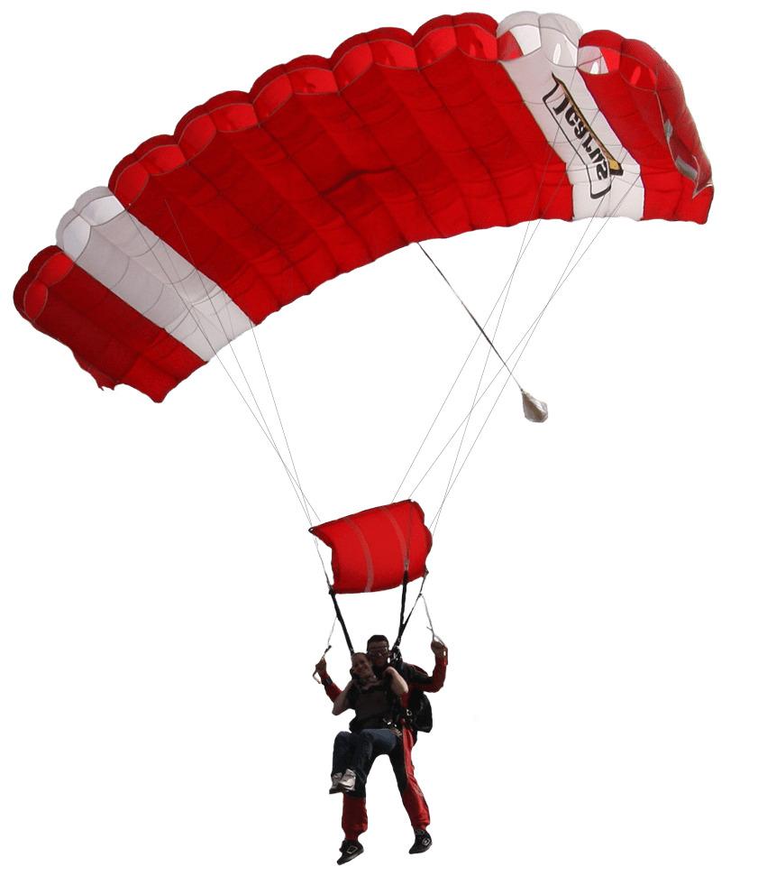 Red and White Parachute png transparent