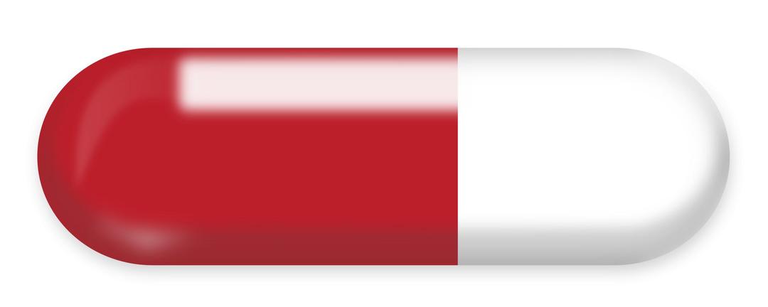 Red and White pill png transparent