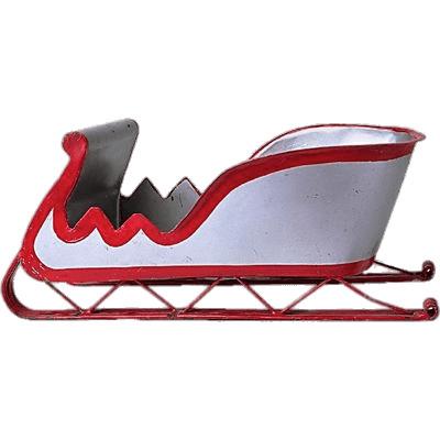 Red and White Sleigh png transparent