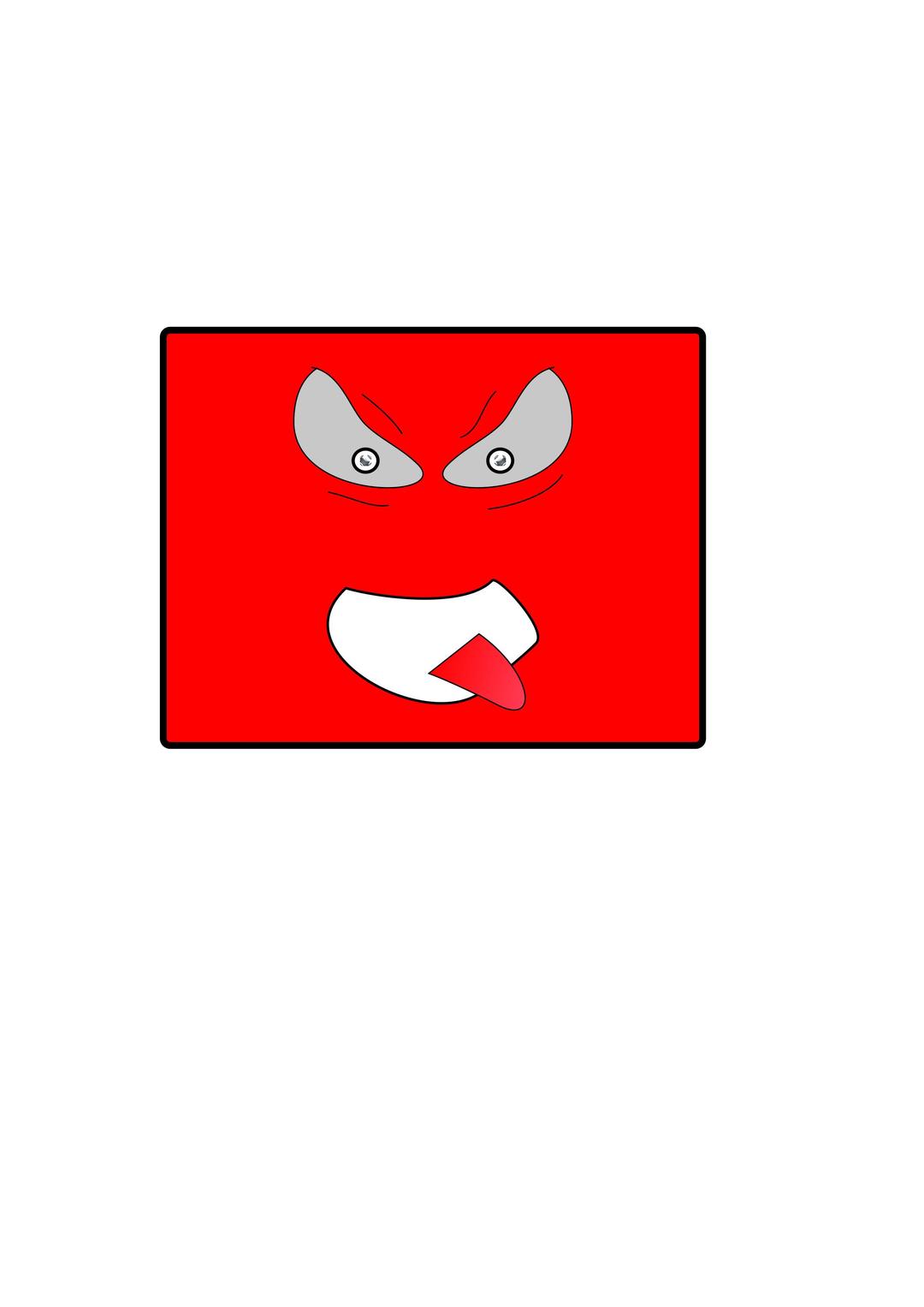 Red Angry Boxman png transparent