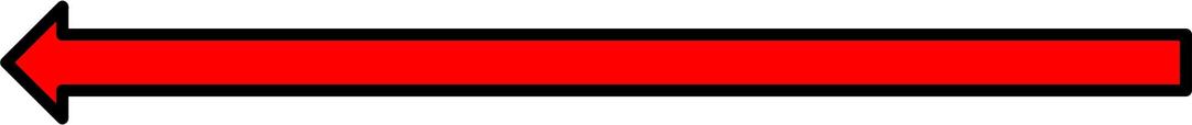 Red Arrow pointing left png transparent