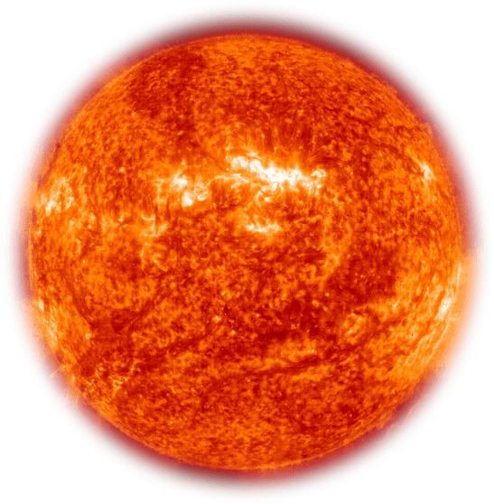 Red Burning Sun png transparent