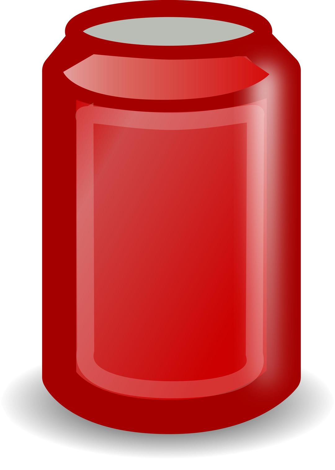 Red can png transparent