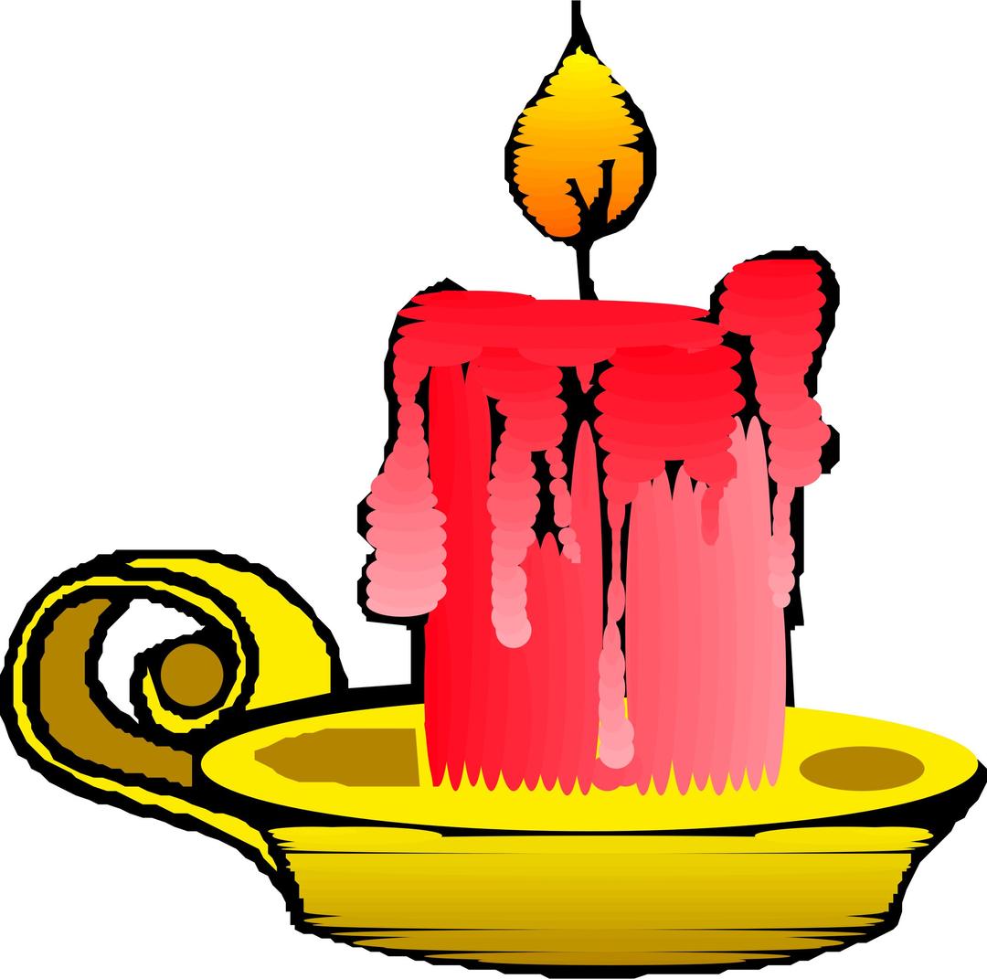 Red candle png transparent