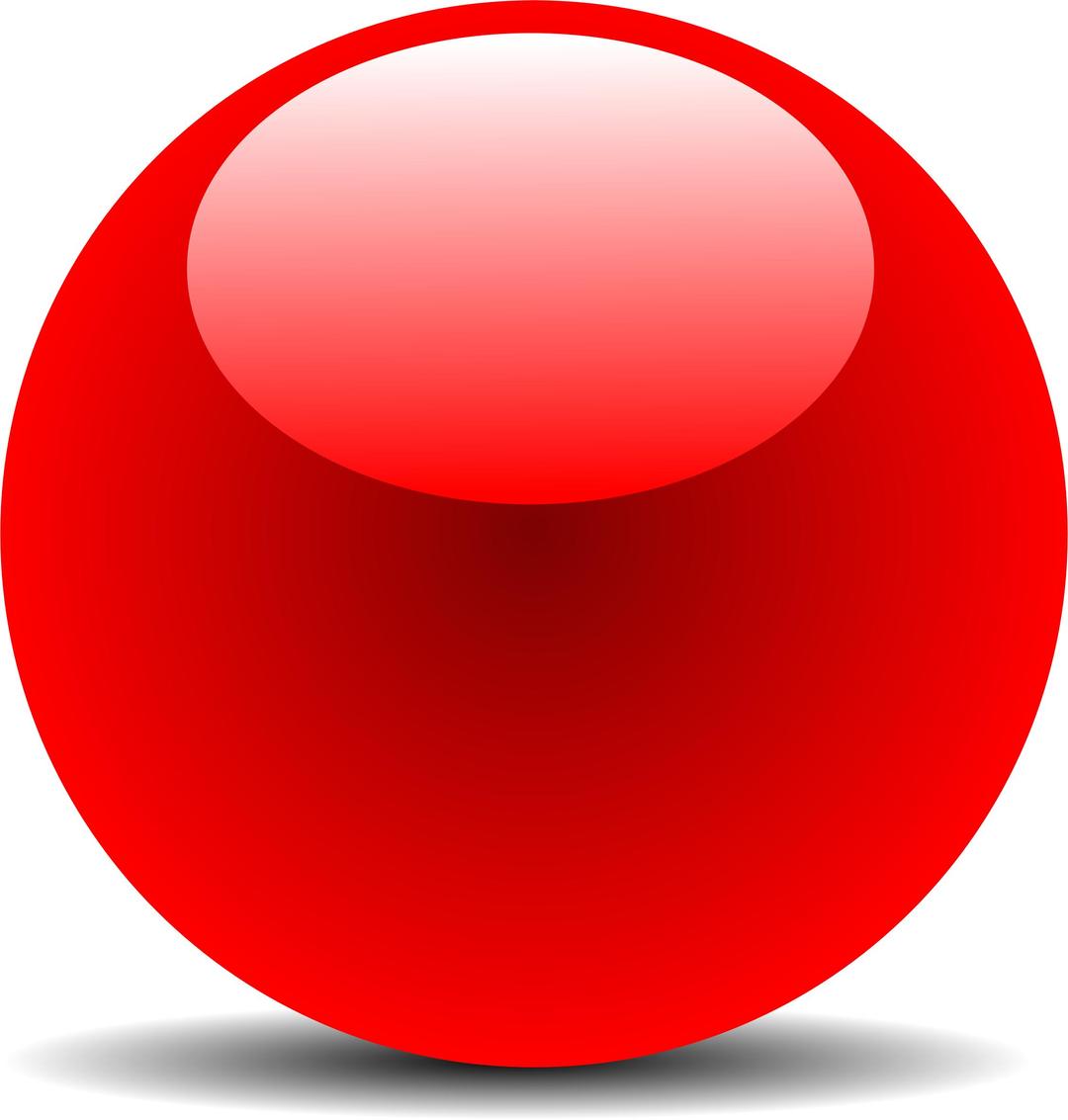 Red Chrome Button png transparent