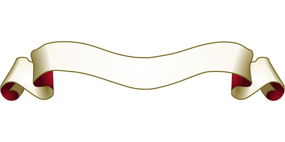 Red Cream Banner png transparent