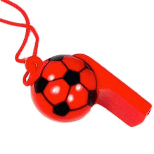 Red Football Whistle png transparent