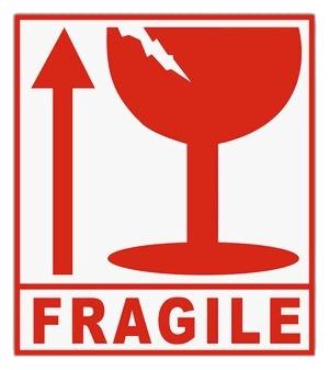 Red Fragile Sign png transparent
