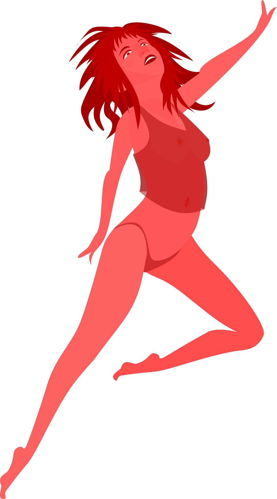 Red Girl png transparent