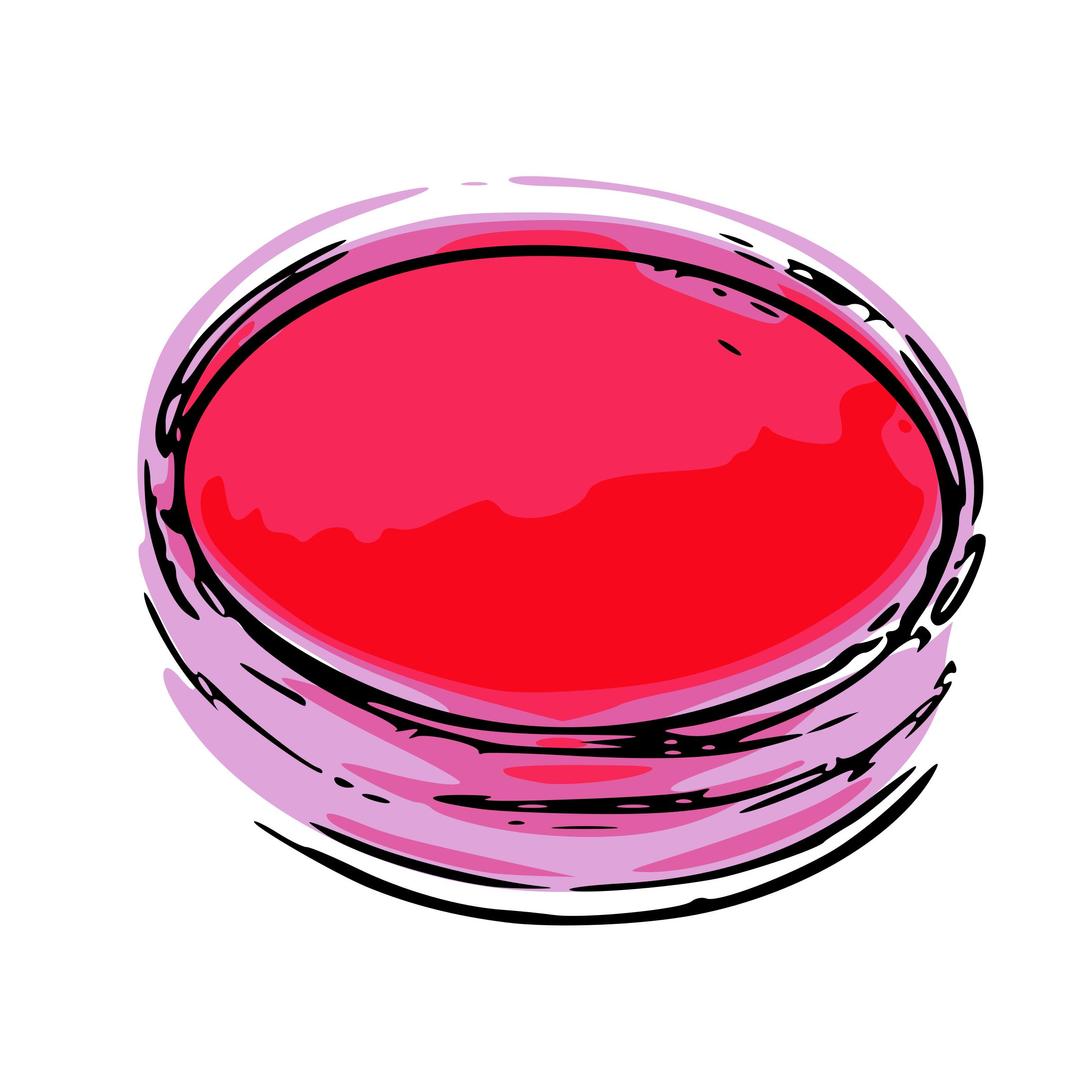 Red Ink Pad png transparent