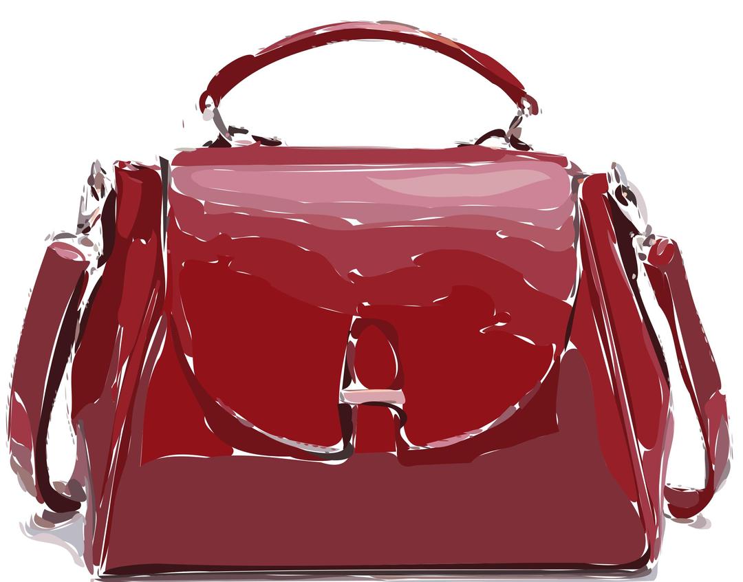 Red Leather Purse png transparent