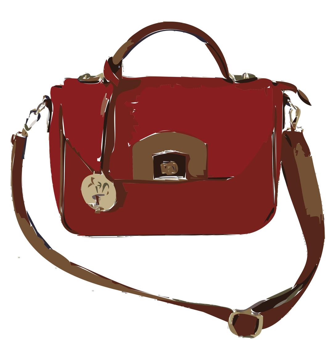 Red Leather Purse without Logo png transparent