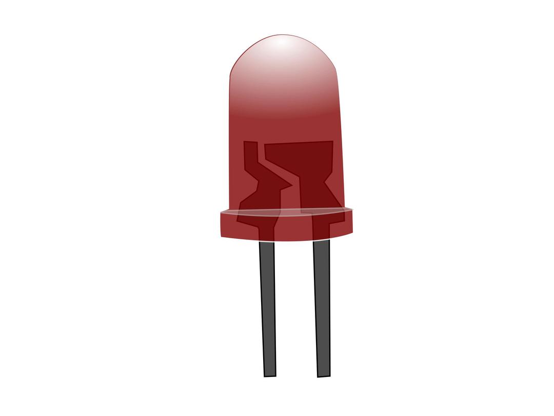 Red LED Lamp (Off) png transparent