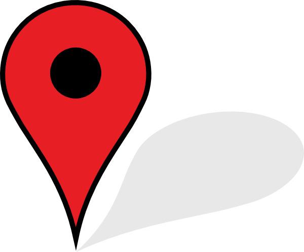 Red Map Pin With Shadow png transparent