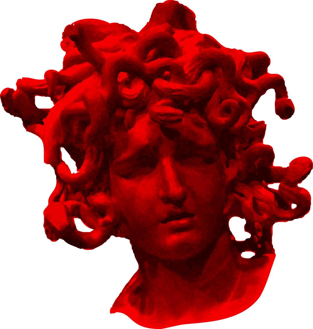 Red Medusa png transparent