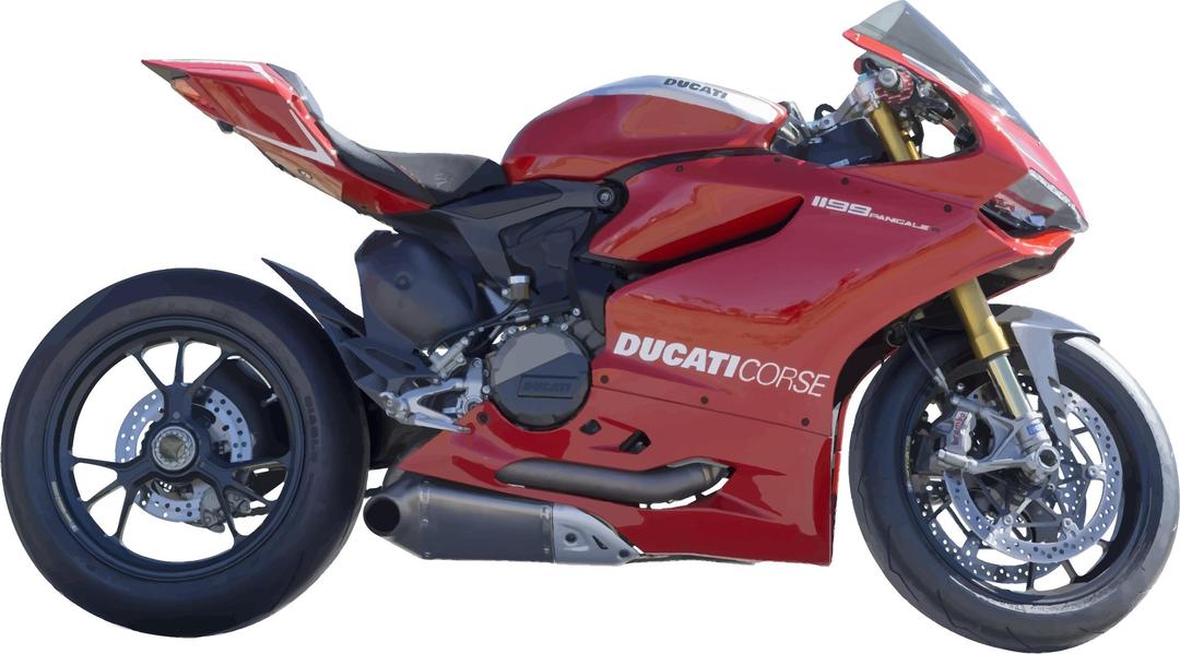 Red Motorcycle png transparent