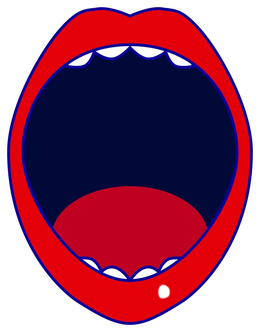 red open mouth png transparent