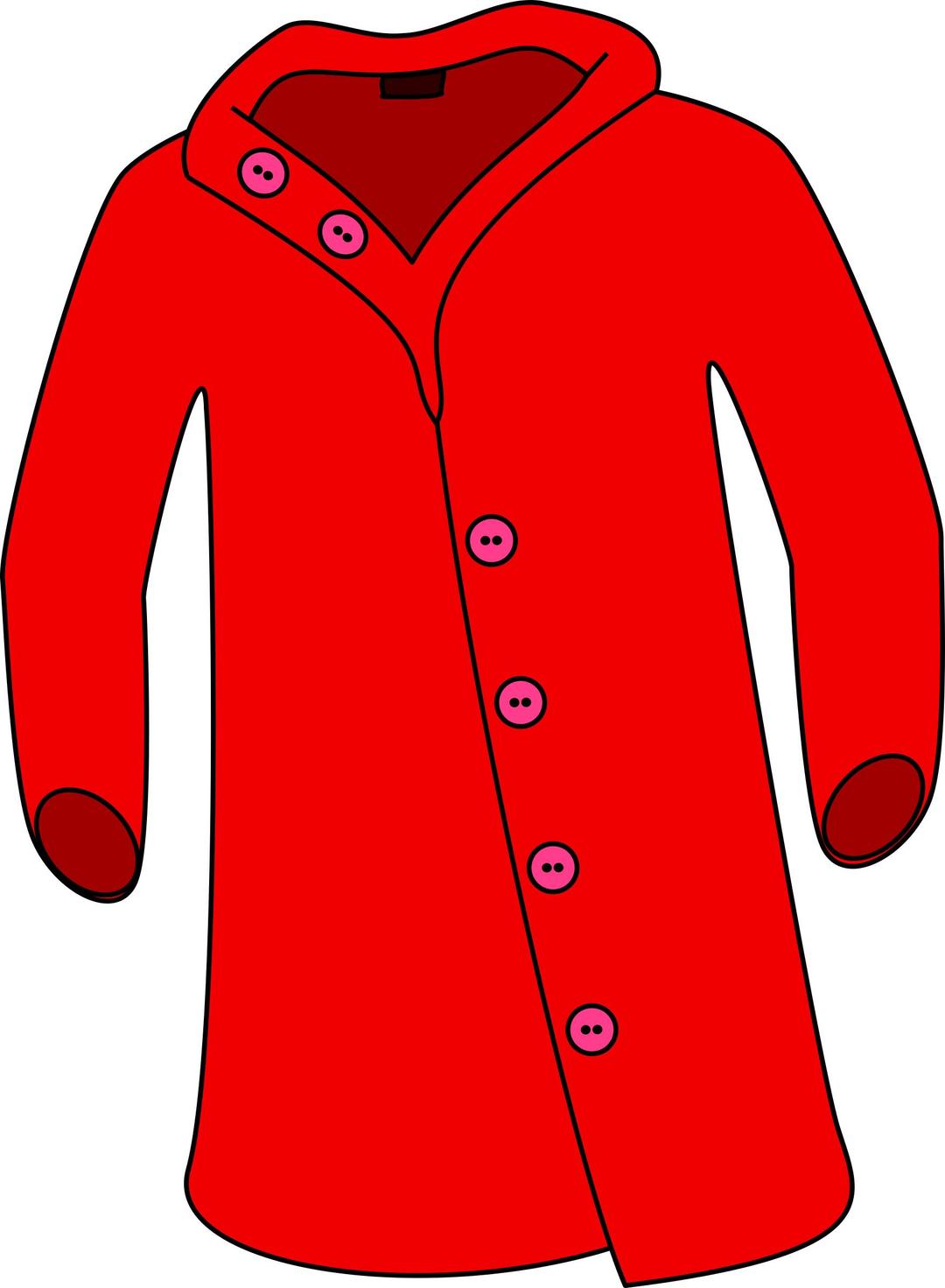 Red Overcoat png transparent
