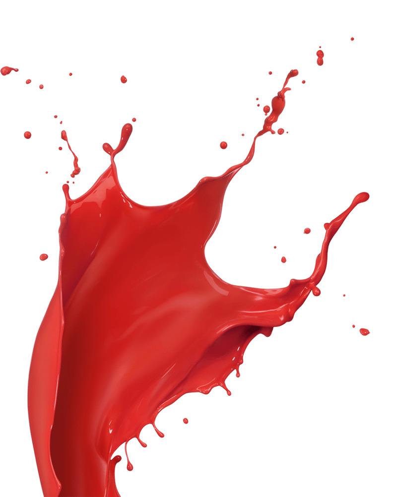 Red Paint Splatter Footer png transparent