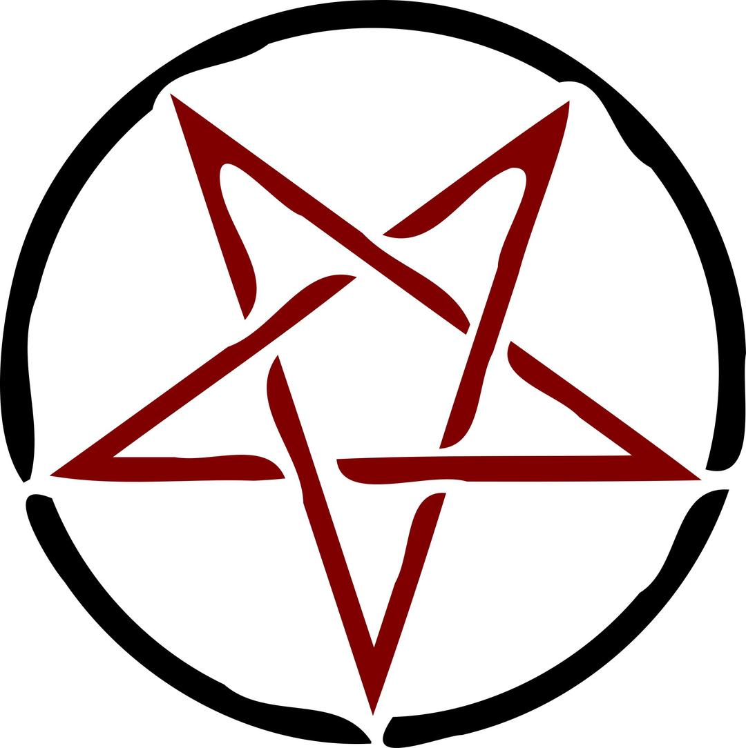 red pentagram png transparent