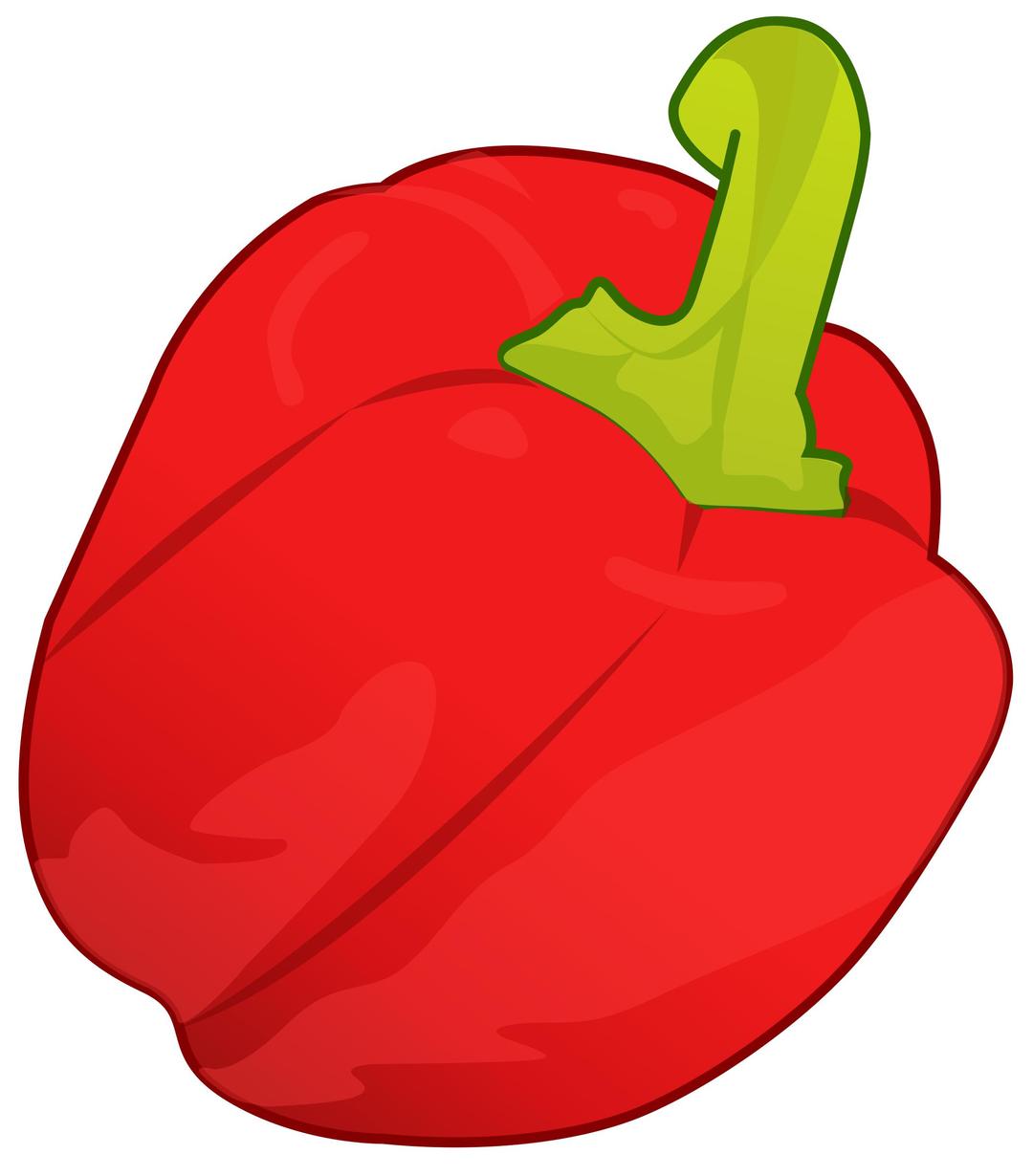 Red pepper png transparent