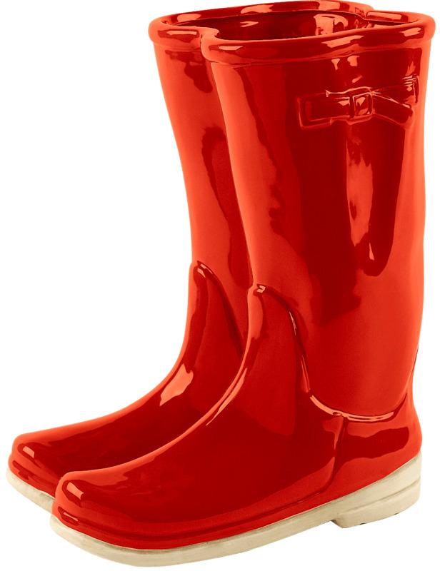 Red Plastic Boots png transparent