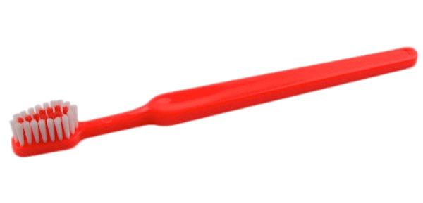 Red Plastic Toothbrush png transparent