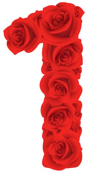 Red Roses One Number png transparent