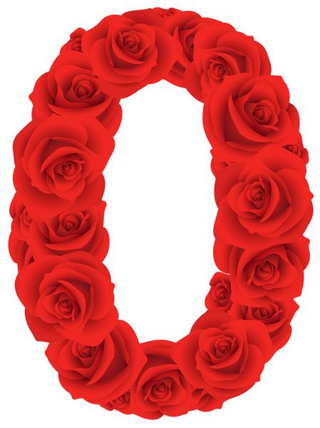 Red Roses Zero Number png transparent