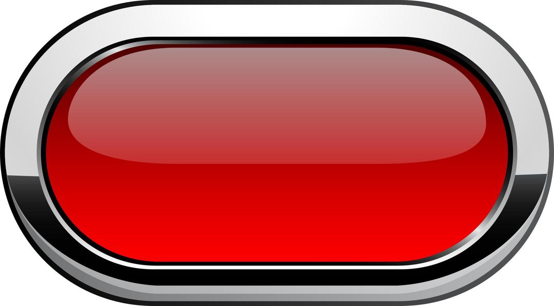 Red Rounded Button png transparent