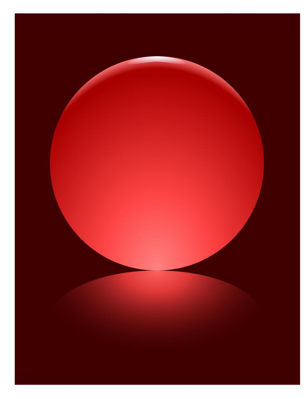 Red sphere png transparent