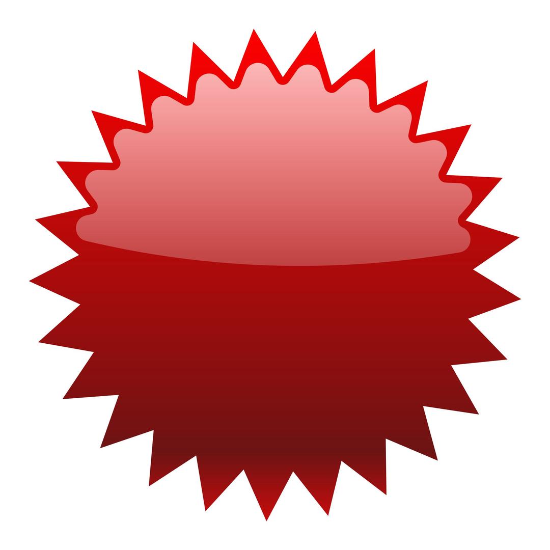 Red Star Button png transparent