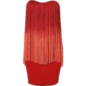 Red Tassel Dress png transparent