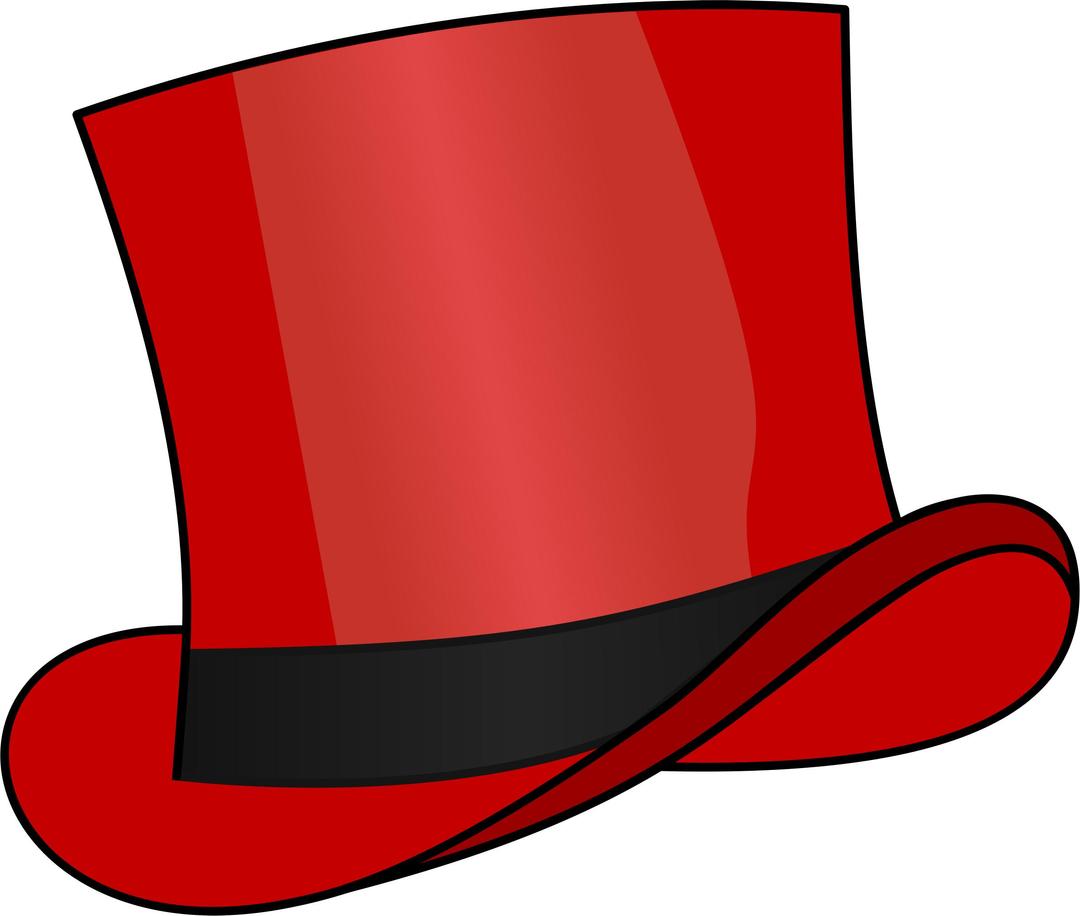 Red top hat png transparent