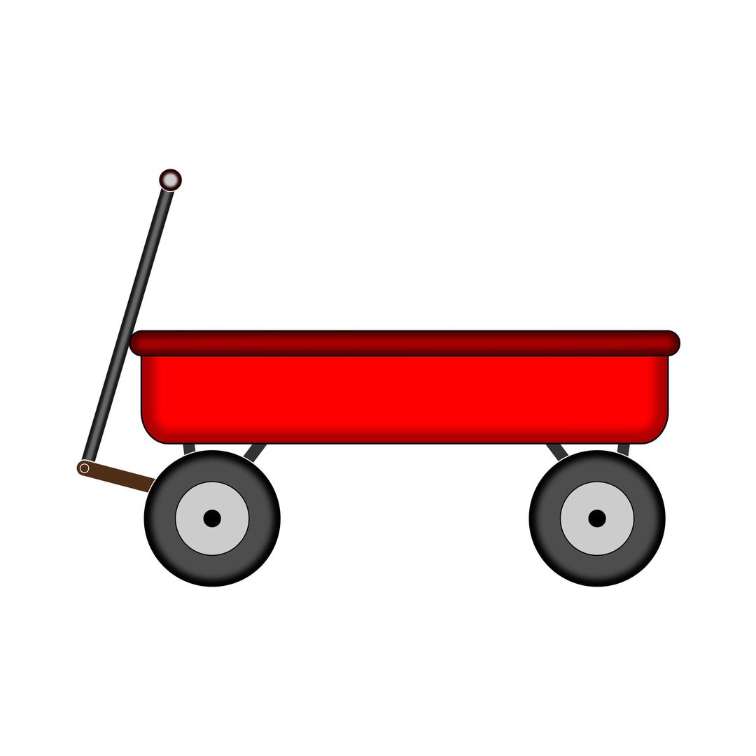 Red Wagon png transparent