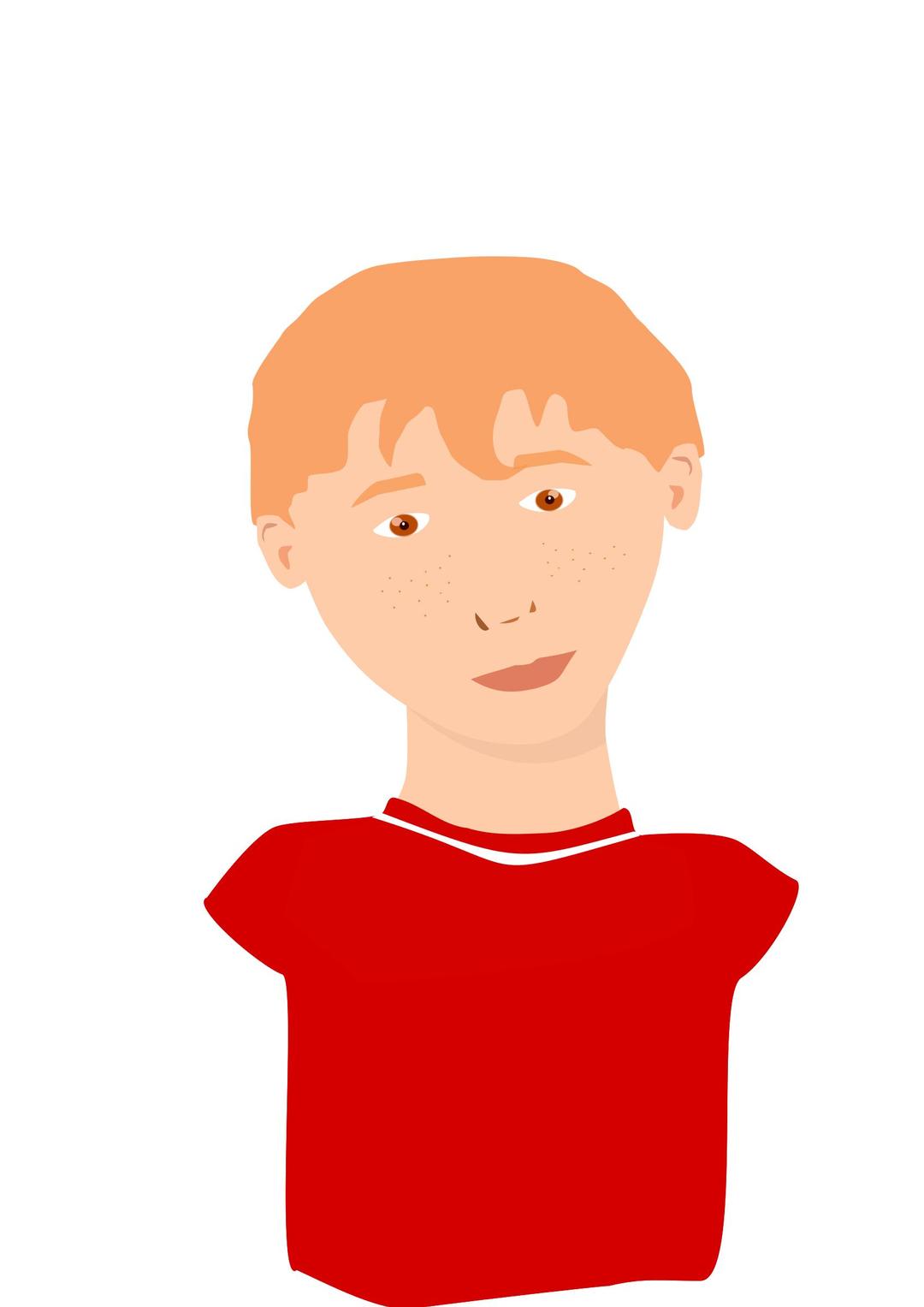 Red-hair boy - garçon roux png transparent