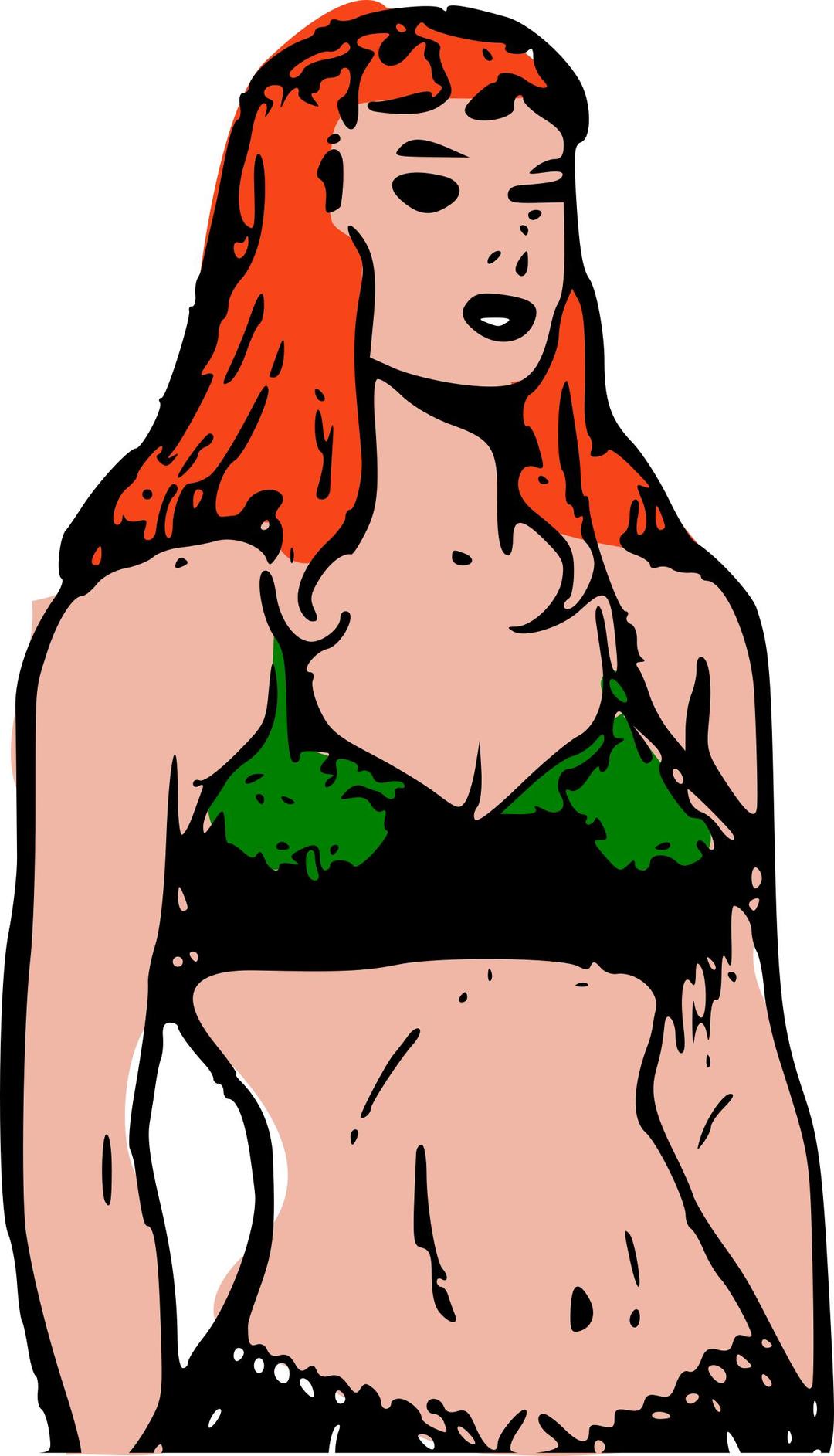 Redhead slave girl png transparent