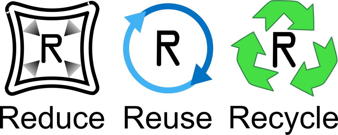 Reduce Re-use recycle png transparent