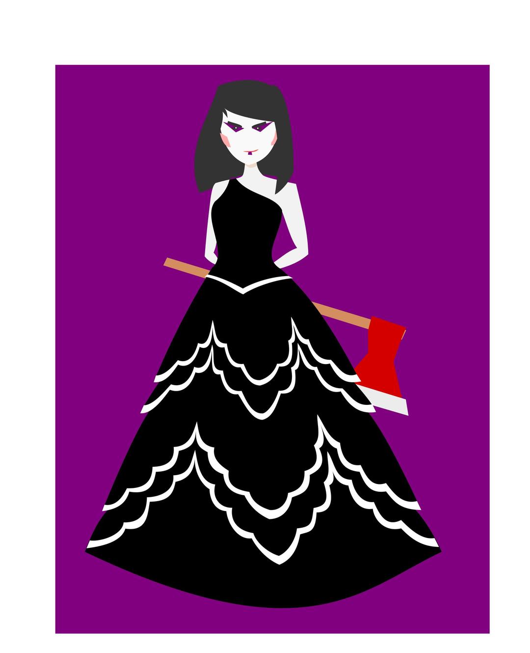 Remix Party Dress (with axe) png transparent
