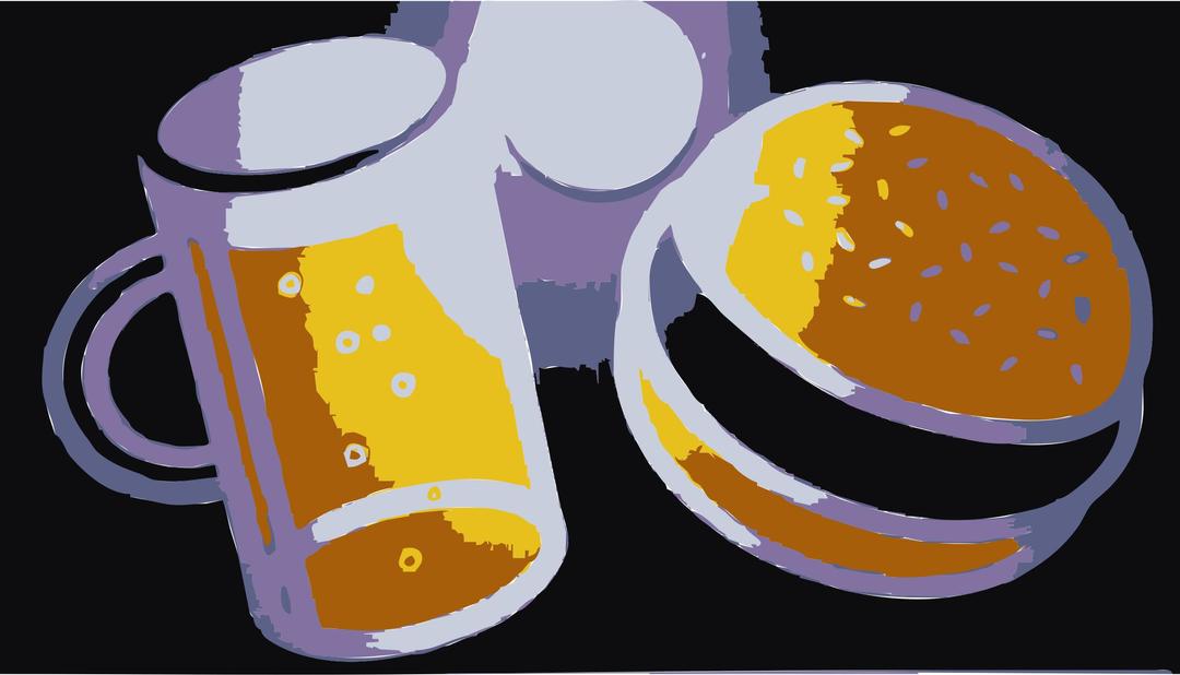 REQUEST: Beer and Hamburger png transparent