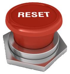 Reset Button on Metal Stand png transparent