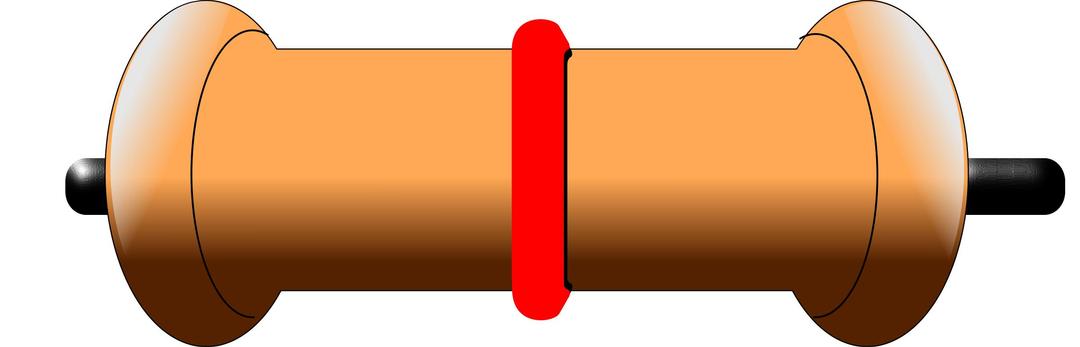 Resistor with color band png transparent